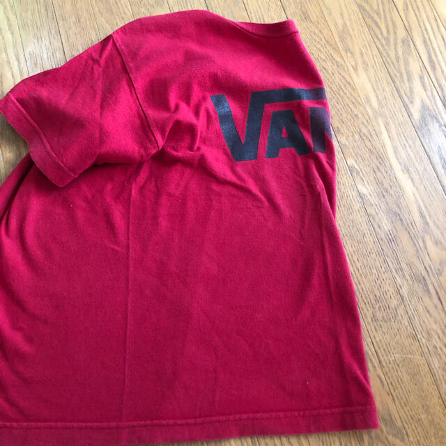 VANS(ヴァンズ)のVANS 半袖 Tシャツ 2枚組 ☆丸胴 レッド ブラック 140 キッズ/ベビー/マタニティのキッズ服男の子用(90cm~)(Tシャツ/カットソー)の商品写真