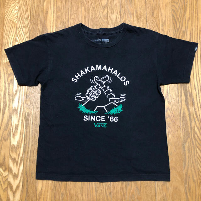 VANS(ヴァンズ)のVANS 半袖 Tシャツ 2枚組 ☆丸胴 レッド ブラック 140 キッズ/ベビー/マタニティのキッズ服男の子用(90cm~)(Tシャツ/カットソー)の商品写真