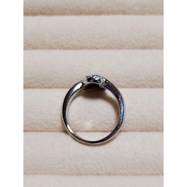 fluffy♡さん専用K18WG ハートモチーフ ダイヤ・ブラックダイヤリング レディースのアクセサリー(リング(指輪))の商品写真