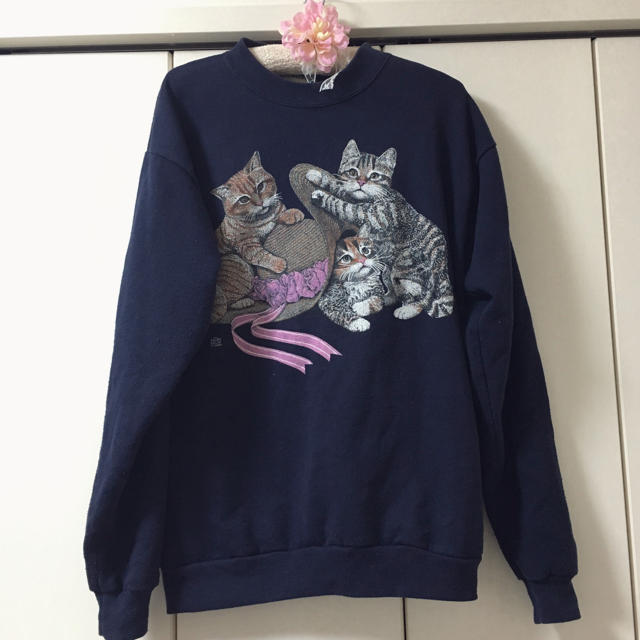 Santa Monica(サンタモニカ)の猫ちゃん スウェット 専用 レディースのトップス(トレーナー/スウェット)の商品写真