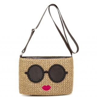 アジョリー(a-jolie)の7月末迄！ a-jolie BASKET SHOULDER BAG BROWN(かごバッグ/ストローバッグ)