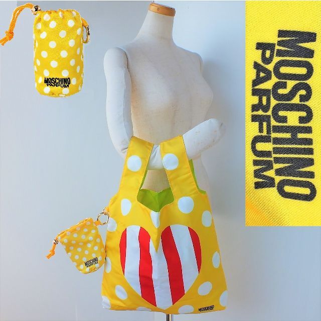 MOSCHINO(モスキーノ)の幸運の黄色エコバック MOSCHINOモスキーノパフューム限定新品 レディースのバッグ(エコバッグ)の商品写真