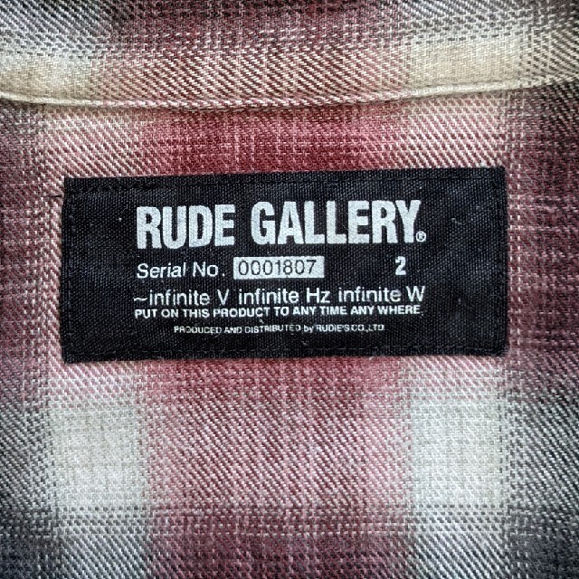 RUDE GALLERY(ルードギャラリー)の【RUDE GALLERY】チェックシャツ  2 メンズのトップス(シャツ)の商品写真