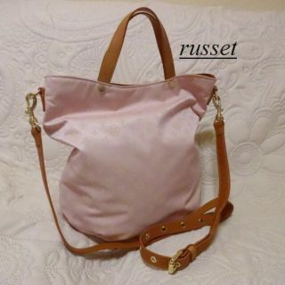 ラシット(Russet)のrussetラシット♡モノグラム2WAYナイロン光沢バッグ(ショルダーバッグ)