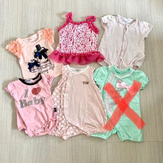 ユミカツラ(YUMI KATSURA)のカツラユミ他　70 ロンパース 夏服女の子　まとめ売り　トップス　フリル　レース(ロンパース)