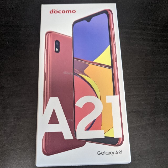 【新品未使用】Galaxy a21　レッド