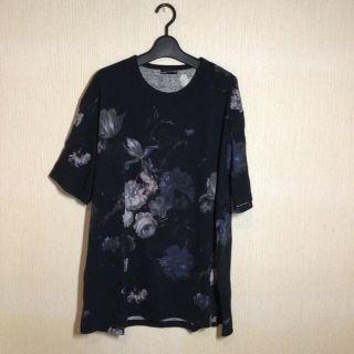 ラッドミュージシャン(LAD MUSICIAN)のLad musian 2018ss 青色の花柄Tシャツ(Tシャツ/カットソー(半袖/袖なし))