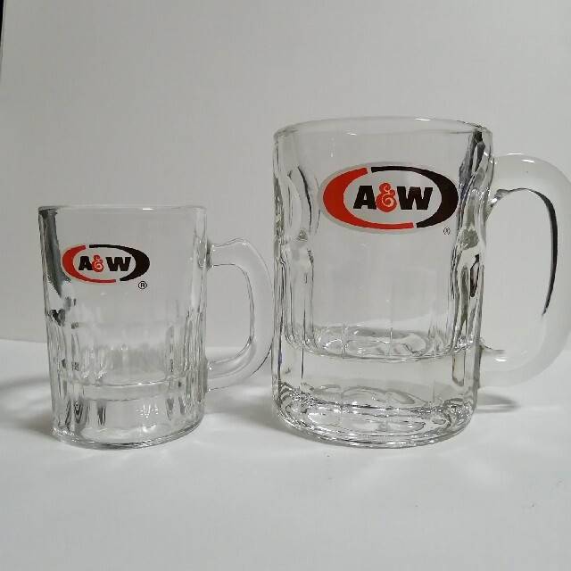 ヴィンテージ A&W コップ グラス ジョッキ2個セット 2