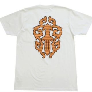 クロムハーツ(Chrome Hearts)のクロムハーツ  ヘアリーダガー ヤイクスストライプ ホワイト(Tシャツ/カットソー(半袖/袖なし))