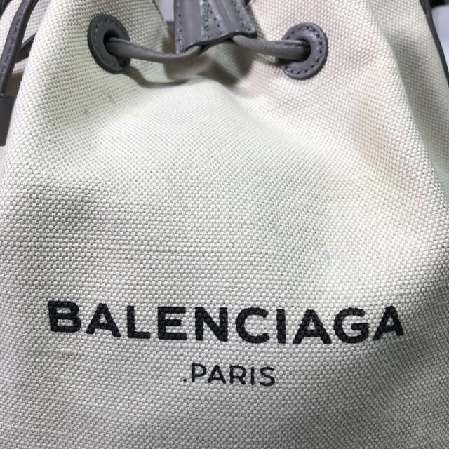 BALENCIAGA ネイビーシリーズ　巾着　グレー　バレンシアガ
