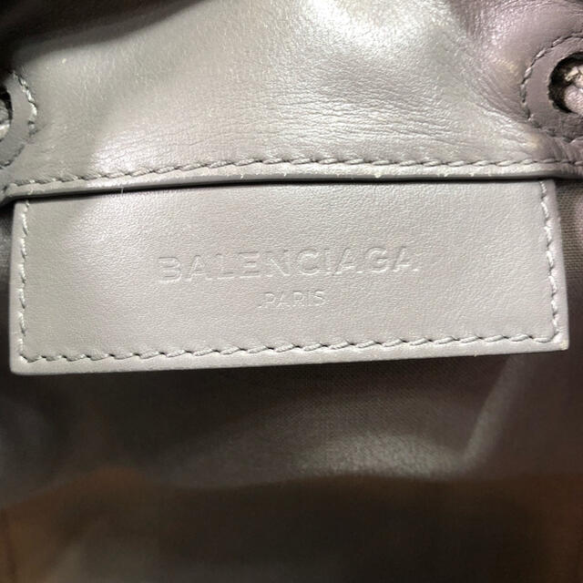 BALENCIAGA ネイビーシリーズ　巾着　グレー　バレンシアガ