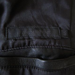 LITHIUM HOMME リチウムオム ラム レザー ジャージ