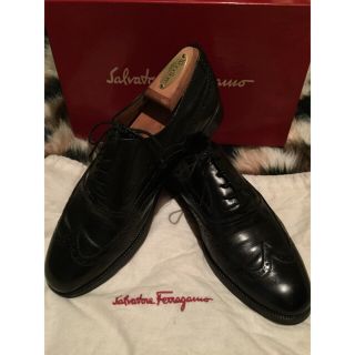 サルヴァトーレフェラガモ(Salvatore Ferragamo)のFerragamo フェラガモ ★ウイングチップ プレーントゥシューズ★ 革靴(ドレス/ビジネス)