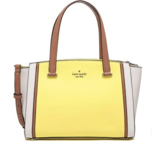 kate spade new york(ケイトスペードニューヨーク)の新品未使用☆ケイトスペード ハンドバッグ ショルダーバッグ　ライトイエローマルチ レディースのバッグ(ショルダーバッグ)の商品写真