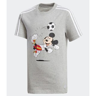 アディダス(adidas)のアディダス　ミッキーマウス×サッカー　キッズ150 Ｔシャツ　グレー(Tシャツ/カットソー)