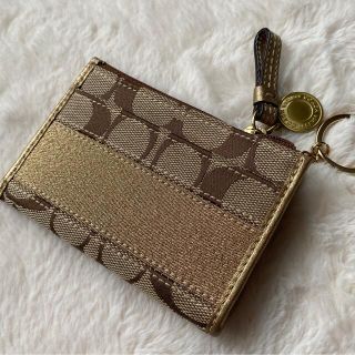 コーチ(COACH)の美品⭐︎ コーチ　coach お財布　小銭入れ　ゴールド(コインケース/小銭入れ)