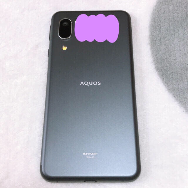 SHARP(シャープ)の【新品未使用】AQUOS sense 3 basic　SHV48 Black スマホ/家電/カメラのスマートフォン/携帯電話(携帯電話本体)の商品写真