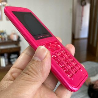 シャープ(SHARP)のウィルコム WX03SH PANTONE Vivid Pink【未使用品】(PHS本体)