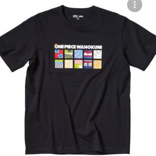 ユニクロ(UNIQLO)のユニクロ「UT」ワンピース“ワノ国”Tシャツブラック新品未使用品送料無料(Tシャツ(半袖/袖なし))