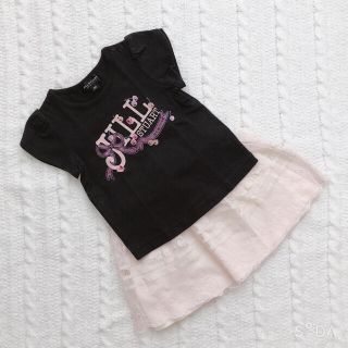 ジルスチュアートニューヨーク(JILLSTUART NEWYORK)のジルスチュアート Tシャツ スカート セット 80(Ｔシャツ)