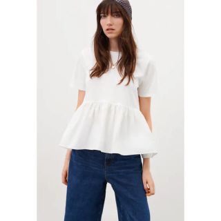 ザラ(ZARA)のペプラムTシャツ(Tシャツ(半袖/袖なし))