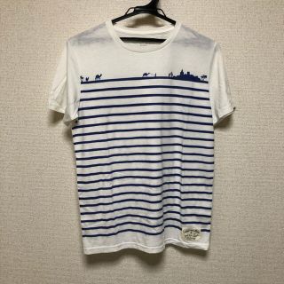 チャオパニックティピー(CIAOPANIC TYPY)のciaopanic typy 青ボーダー 半袖Tシャツ(Tシャツ/カットソー(半袖/袖なし))