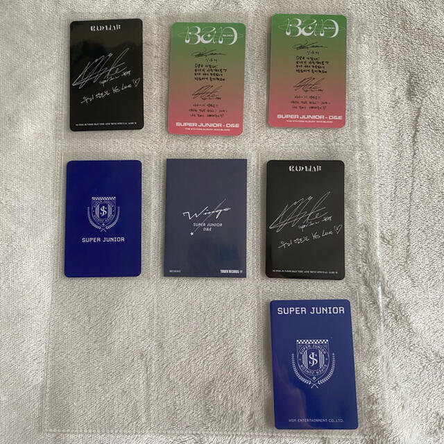 SUPER JUNIOR ウニョク トレカ34枚セット SUPER JUNIOR ウニョク トレカ34枚セット