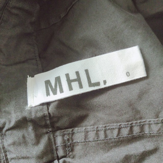 MARGARET HOWELL(マーガレットハウエル)の【美品】MHL 19ss トラウザー コットンリネン ワイドパンツ 黒 レディースのパンツ(カジュアルパンツ)の商品写真