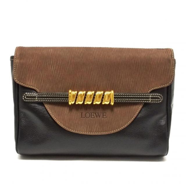 LOEWE(ロエベ)のロエベ セカンドバッグ - レザー×ヌバック メンズのバッグ(セカンドバッグ/クラッチバッグ)の商品写真