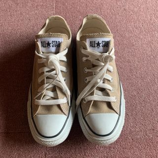 コンバース(CONVERSE)のconverse ベージュ　24.5(スニーカー)