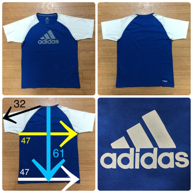 adidas(アディダス)のアディダスTシャツ＆アシックスTシャツ  160   2枚セット キッズ/ベビー/マタニティのキッズ服男の子用(90cm~)(Tシャツ/カットソー)の商品写真