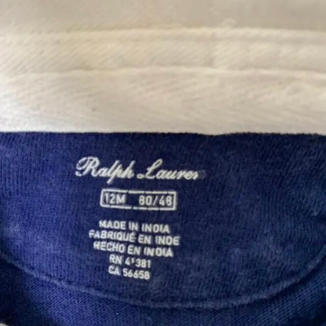 Ralph Lauren(ラルフローレン)のラルフローレン キッズ 長袖 シャツチェックボタンダウン&ラガーシャツ2枚セット キッズ/ベビー/マタニティのベビー服(~85cm)(シャツ/カットソー)の商品写真