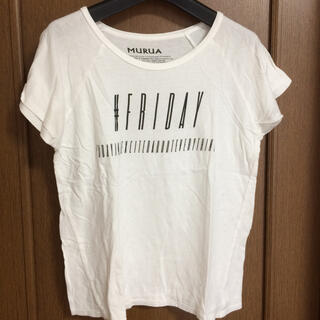 ムルーア(MURUA)の白Tシャツ(Tシャツ(半袖/袖なし))