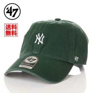 【新品】47 キャップ NY ニューヨーク ヤンキース 帽子 ダークグリーン 緑(キャップ)