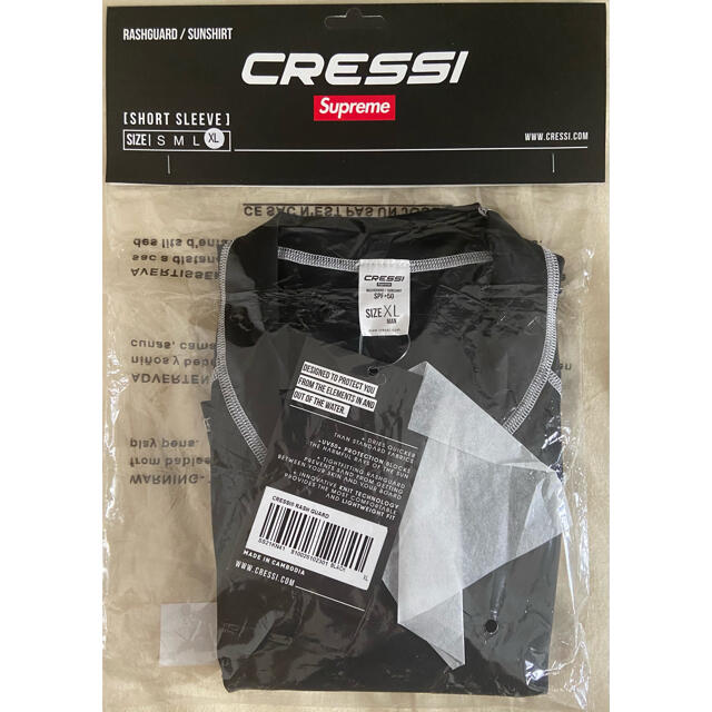 Supreme(シュプリーム)の（2021SS）Supreme /Cressi® Rash Guard  黒XL スポーツ/アウトドアのスポーツ/アウトドア その他(マリン/スイミング)の商品写真