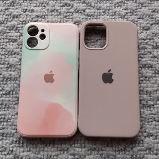 アップル(Apple)のiPhone 12mini☆シリコンケース ２個セット(iPhoneケース)
