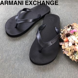 アルマーニエクスチェンジ(ARMANI EXCHANGE)のARMANI EXCHANGEアルマーニエクスチェンジ　ブラック　ビーチサンダル(ビーチサンダル)