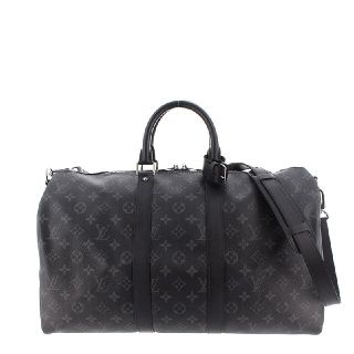 ルイヴィトン(LOUIS VUITTON)の美品・箱&袋有☆ルイヴィトン キーポルバンドリエール45 モノグラムエクリプス(ボストンバッグ)