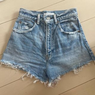 マウジー(moussy)のmoussy デニムショートパンツ　ショーパン　ハイウエストショートパンツ(ショートパンツ)