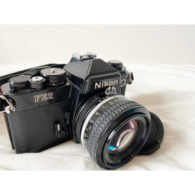 Nikon(ニコン)のnikon フィルムカメラ　一眼レフ　FE2 スマホ/家電/カメラのカメラ(フィルムカメラ)の商品写真