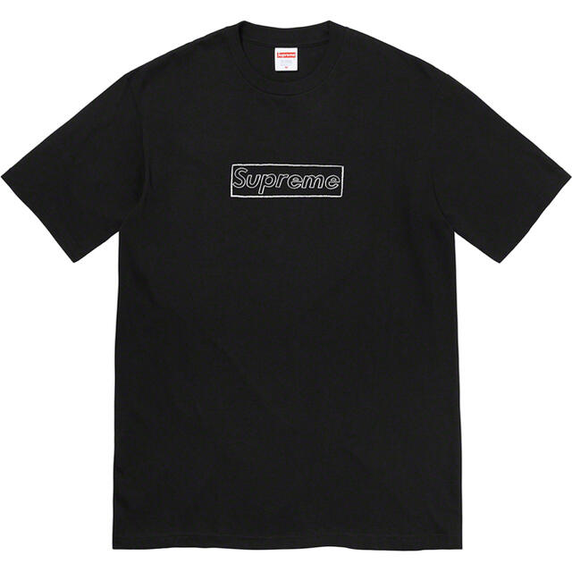 supreme KAWS Chalk Logo Tee Black XLメンズ