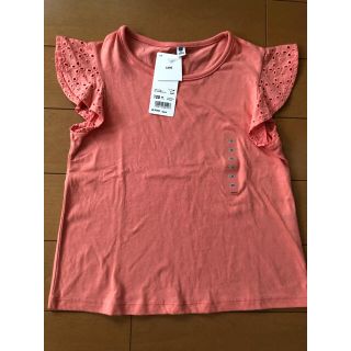 ユニクロ(UNIQLO)の新品未使用　ユニクロ　オレンジカットソー　女の子　120(Tシャツ/カットソー)