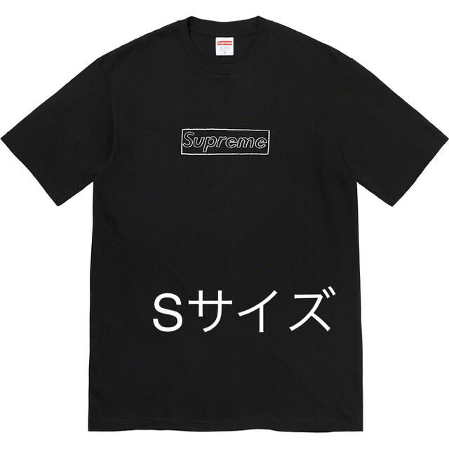 Supreme KAWS Chalk Logo Tee Lサイズ 黒