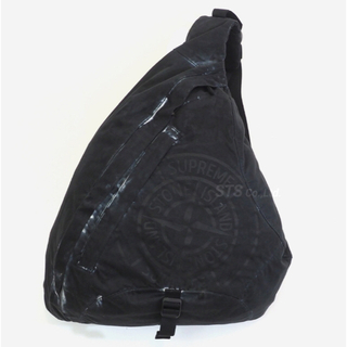 シュプリーム(Supreme)のsupreme  Stone Island   Shoulder Bag 黒(ボディーバッグ)