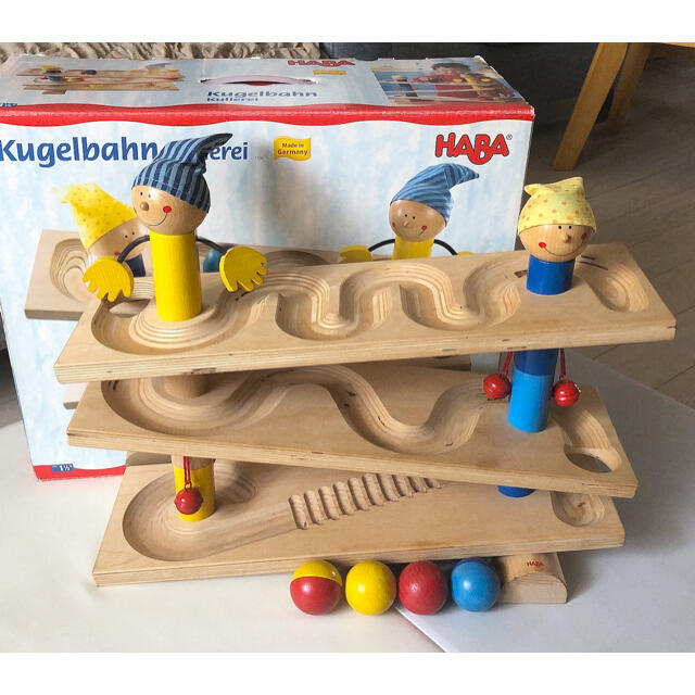 新品／送料無料 ハバ社 ボールトラック ローリー　ドイツ製 クーゲルバーン 知育玩具