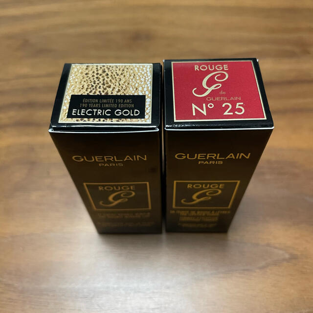 GUERLAIN(ゲラン)の「N25」GUERLAIN ルージュ ジェ 口紅＆ケース　ゴールド コスメ/美容のベースメイク/化粧品(口紅)の商品写真