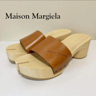 マルタンマルジェラ(Maison Martin Margiela)の☆未使用 マルジェラ Margiela ウッドソール 足袋 サンダル イタリア製(サンダル)