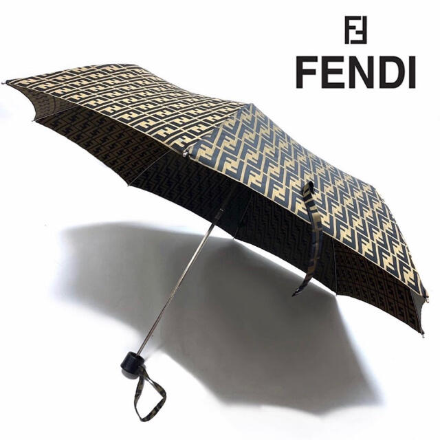 FENDI フェンディ 折り畳み傘 黒 - 傘