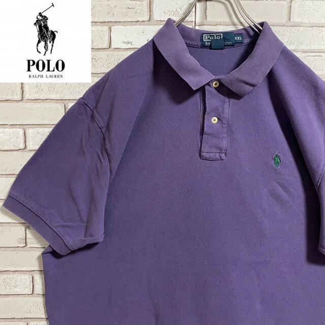 POLO RALPH LAUREN(ポロラルフローレン)の90s 古着 ポロ ラルフローレン ポロシャツ ワンピース 刺繍ロゴ ゆるだぼ メンズのトップス(ポロシャツ)の商品写真
