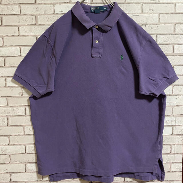 POLO RALPH LAUREN(ポロラルフローレン)の90s 古着 ポロ ラルフローレン ポロシャツ ワンピース 刺繍ロゴ ゆるだぼ メンズのトップス(ポロシャツ)の商品写真